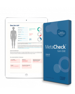 MetaCheck Gen-Diät Lite | Genetische Stoffwechselanalyse mit digitaler Auswertung